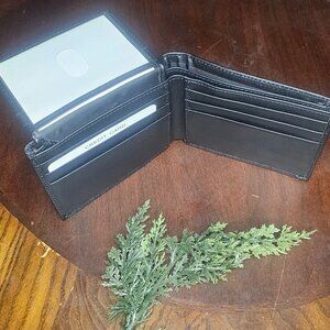 Black Leather Men's Wallet